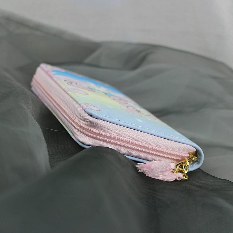 MayeBridge Cute Unicorn Purse Unicorn Zipper Wallet Long Clutch Bag PU Leather Purse For Girls Women (Pink unicorn 0102B) - Image 5